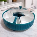 360° Revolving Masala Box with 7 Compartments & Spoon