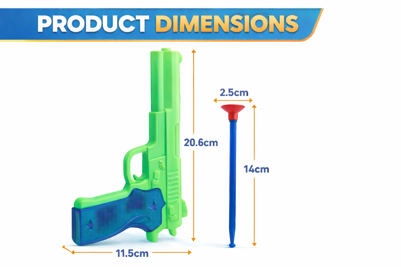 Kids Foam Dart Gun Toy Set (2 Guns + 6 Soft Darts) | Safe Shooting Toy for Kids | Lightweight, Easy to Use | Indoor & Outdoor Fun Game
